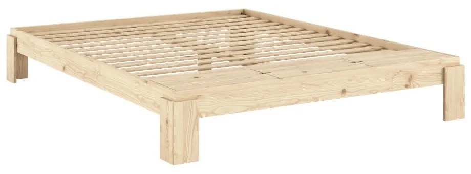 Двойно легло от масивен бор с включена подматрачна рамка в естествен цвят 180x200 cm Layers – Karup Design