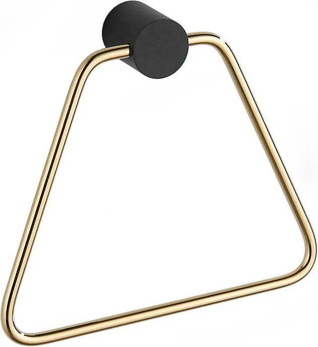 Mexen Aron закачалка за кърпа, черно/златно - 7088132-57