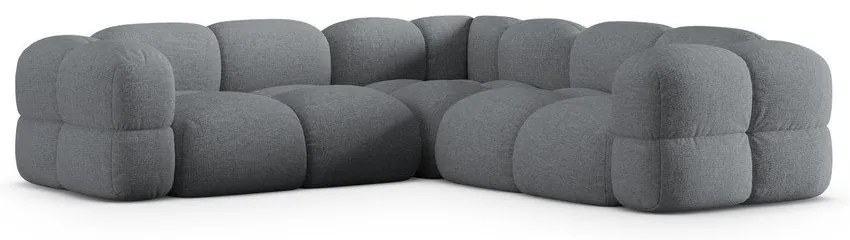 Сив ъглов диван Loretto – Cosmopolitan Design