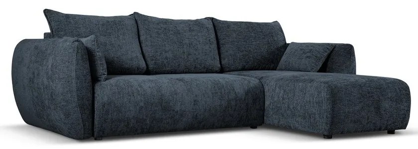 Тъмносин ъглов диван (десен ъгъл) Matera - Cosmopolitan Design