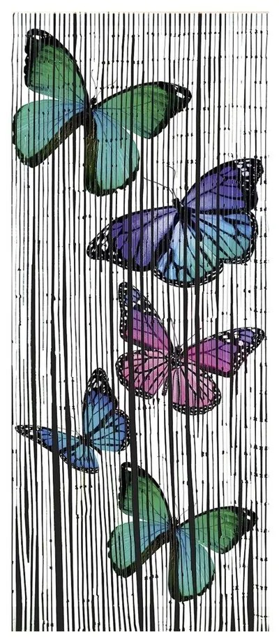 Бамбукова завеса за врата 200x90 cm Butterflies - Maximex