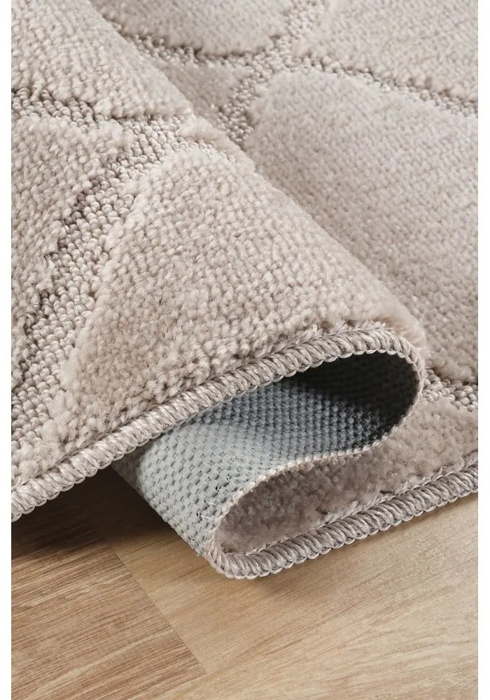 Светлокафяви килими за баня в комплект от 2 бр. 50x80 cm Cizgili – Foutastic