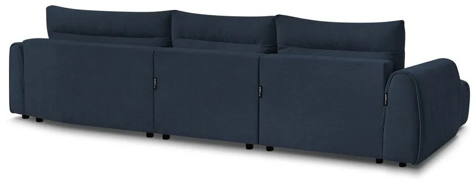 Тъмносин ъглов диван Aden – Bobochic Paris