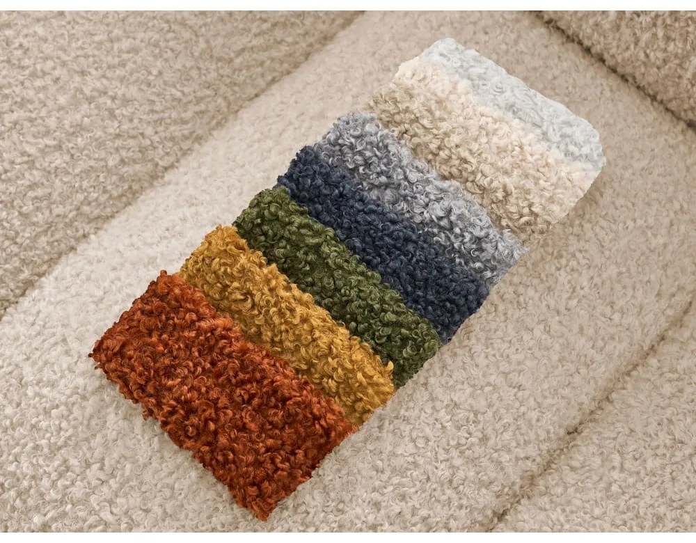 Светлокафяв диван от прежда с примки от букле 232 cm Hippolyte – Bobochic Paris