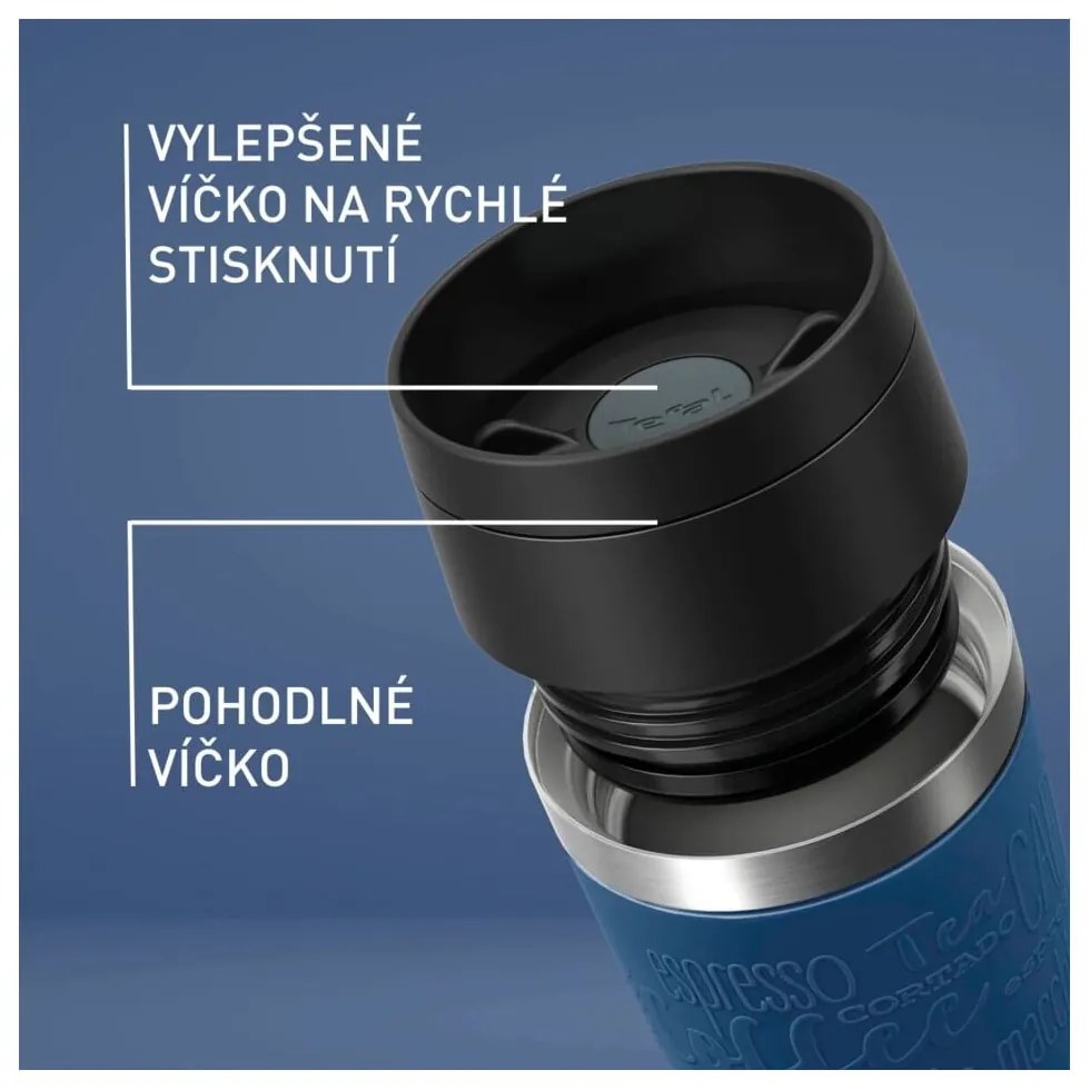 Тъмносиня чаша за път 360 ml – Tefal