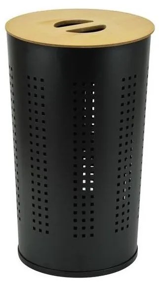 Кош за пране 46 л, черен