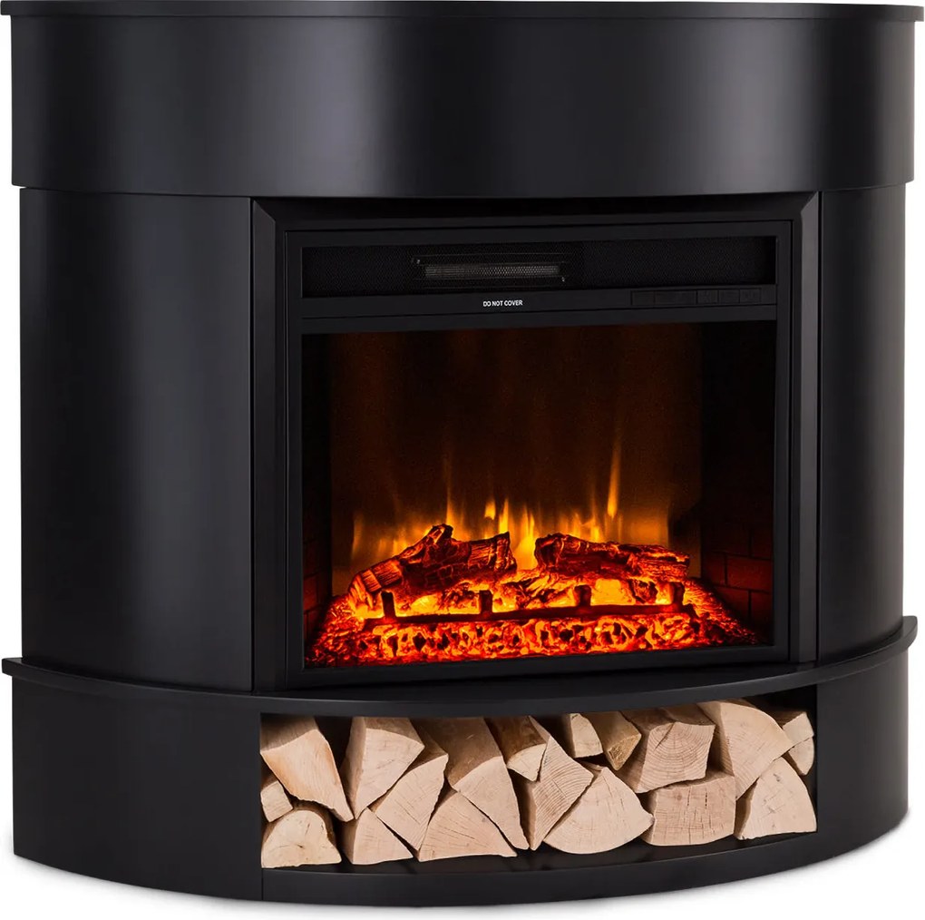 Klarstein Loloru, електрическа камина, 900/1800 W, седмичен таймер, дистанционно управление