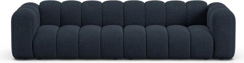 Тъмносин шенилов диван 290 cm Lupine – Micadoni