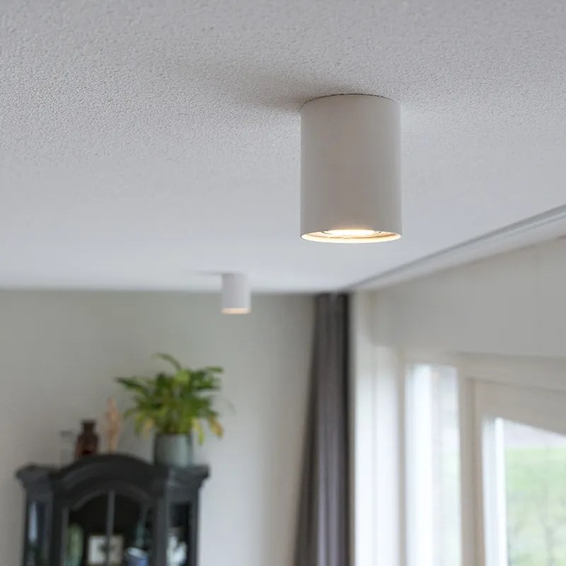 Комплект от 4 прожектора бели въртящи се и наклоняващи се - Rondoo up