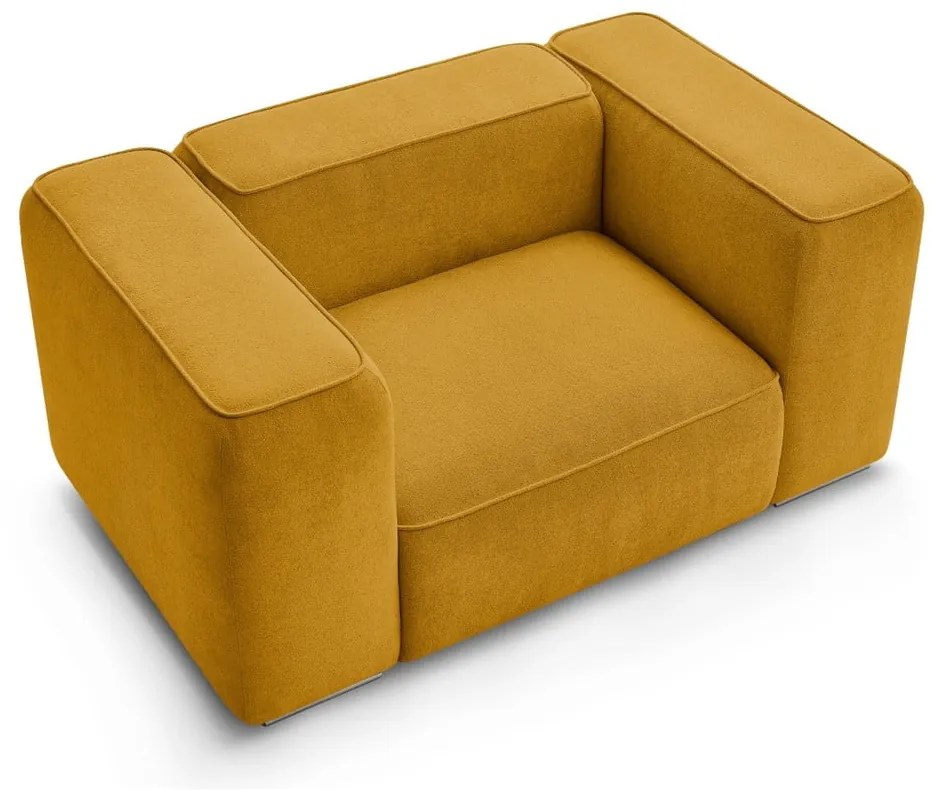 Кресло в цвят жълта охра Zephyr – Bobochic Paris