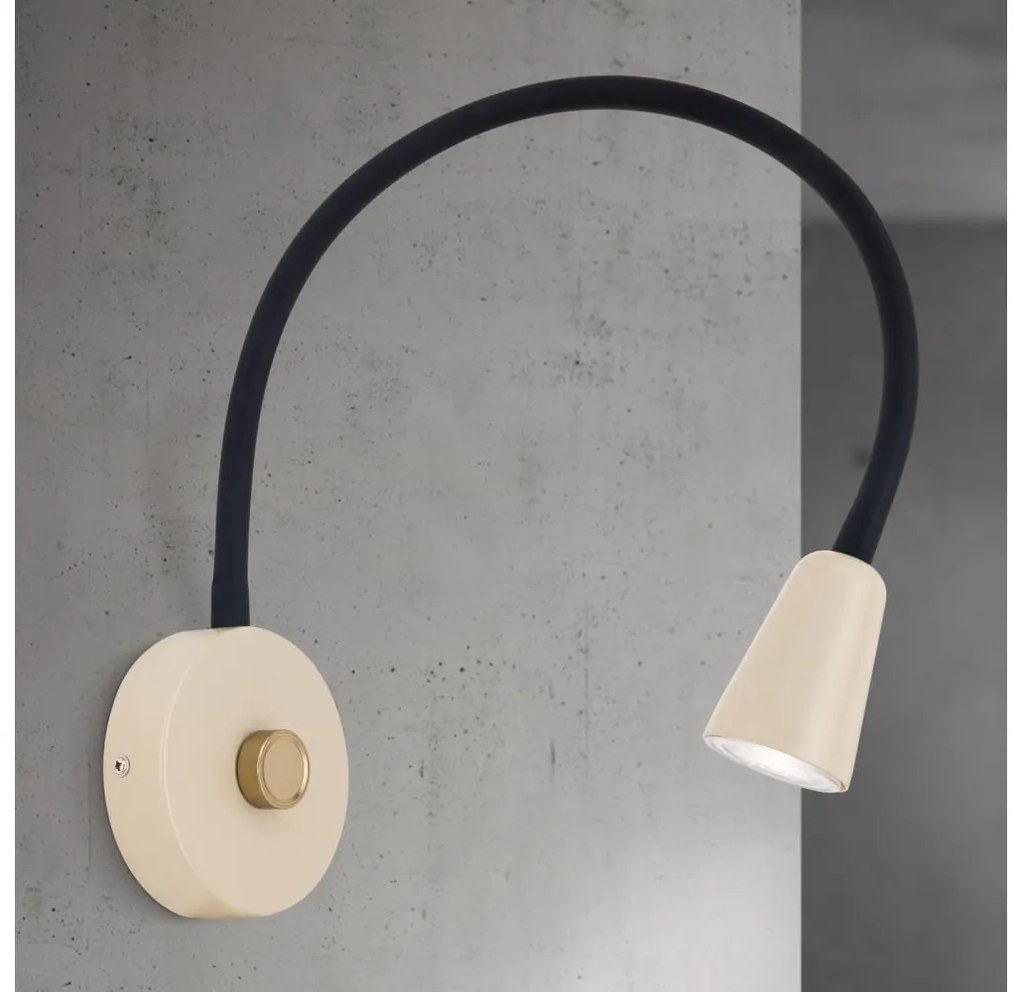 Orion - Димируема гъвкава стенна лампа DOTTY 1xGU10/10W/230V бежова/черна