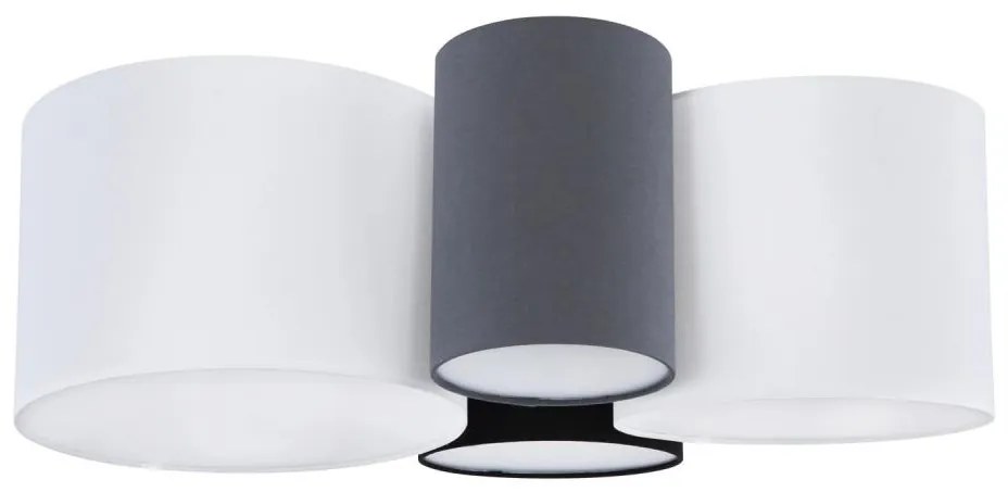 Globo 15586-4D - Потолочно осветително тяло MAKKI 4xE27/15W/230V бяло/сиво/черно