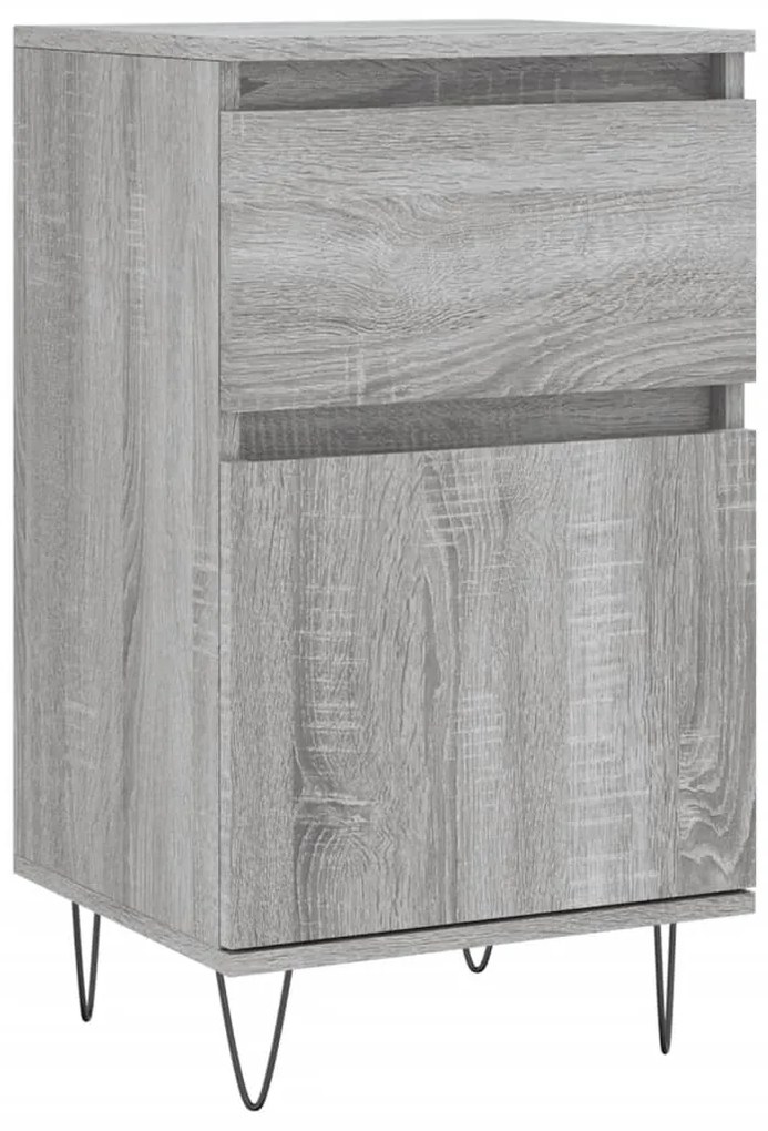 831160 vidaXL Бюфет сив сонома 40x35x70 см инженерно дърво
