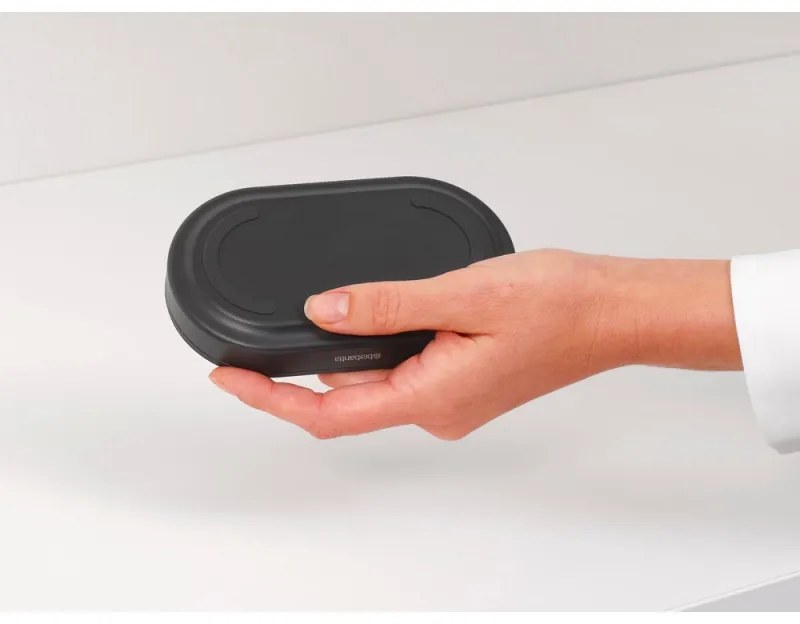 Комплект 2 бр дозатори Brabantia SinkStyle 1008504,  Подходящи за препарати за ръце и съдове, 200 мл, Минерализирано покритие, Тъмносив