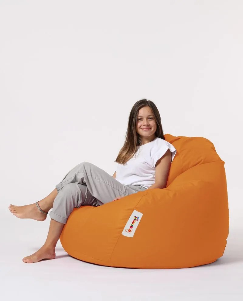 Градински пуф Premium XXL, цвят Оранжев