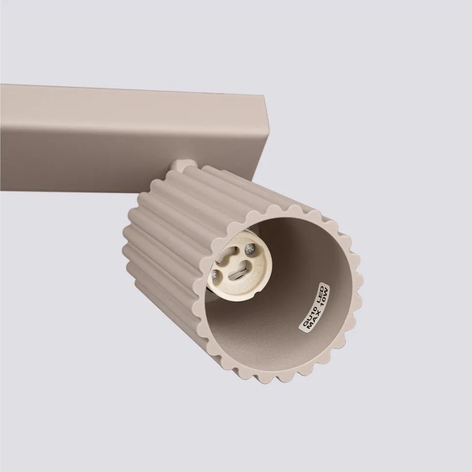 Кафяво-сив метален прожектор 6,5x81 cm Gleam – Sollux