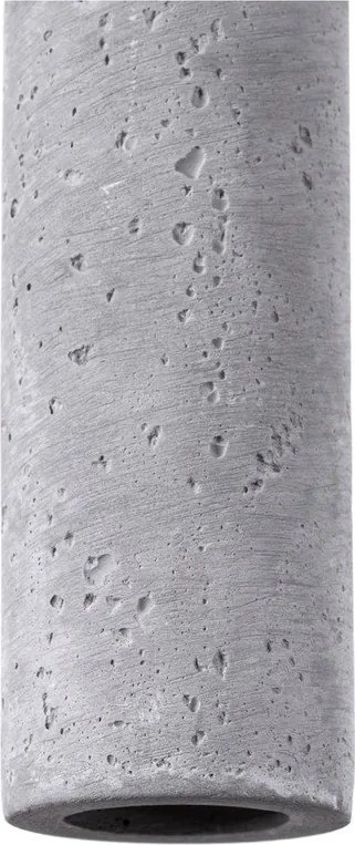 Сиво бетонно висящо осветително тяло Fideus – Sollux