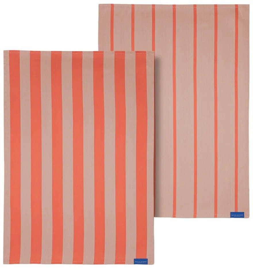 Памучни кърпи за съдове в комплект 2 бр. 50x70 cm Stripes – Mette Ditmer Denmark