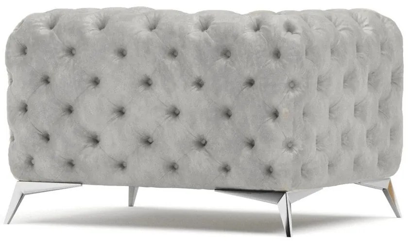 Светлосиво кадифено кресло Chelsea – Ropez