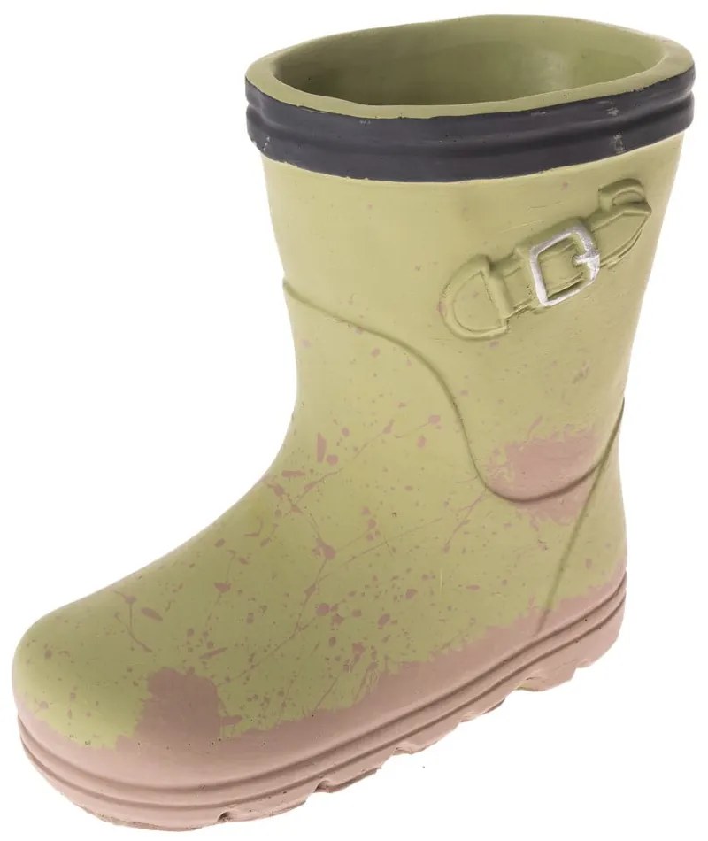 Зелена бетонна декорация Boot - Dakls