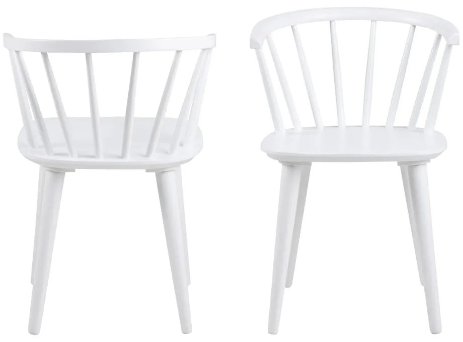 Бял трапезен стол Ida – Actona