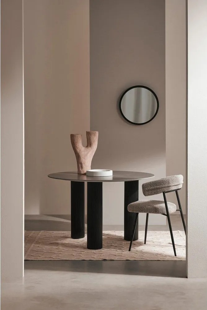 Кръгла трапезна маса с плот от имитация на мрамор ø 120 cm Bamira – Yes Everyday