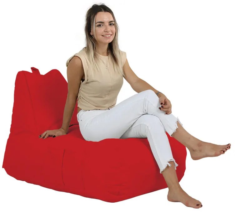 Градински пуф Trendy Comfort Bed Pouf, цвят Червен