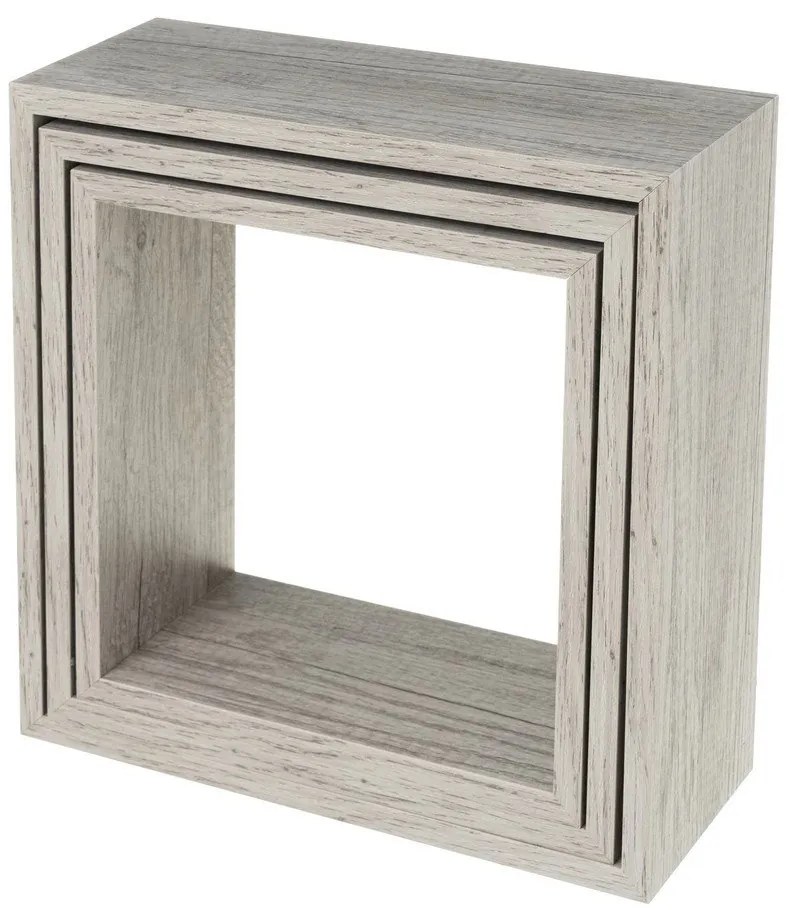 Сиви рафтове в комплект от 3 - Casa Selección