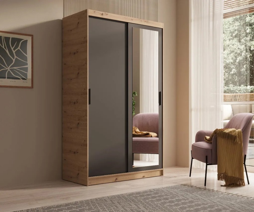 Гардероб Reflecta 120 плъзгащ се-Artisan-Mauro