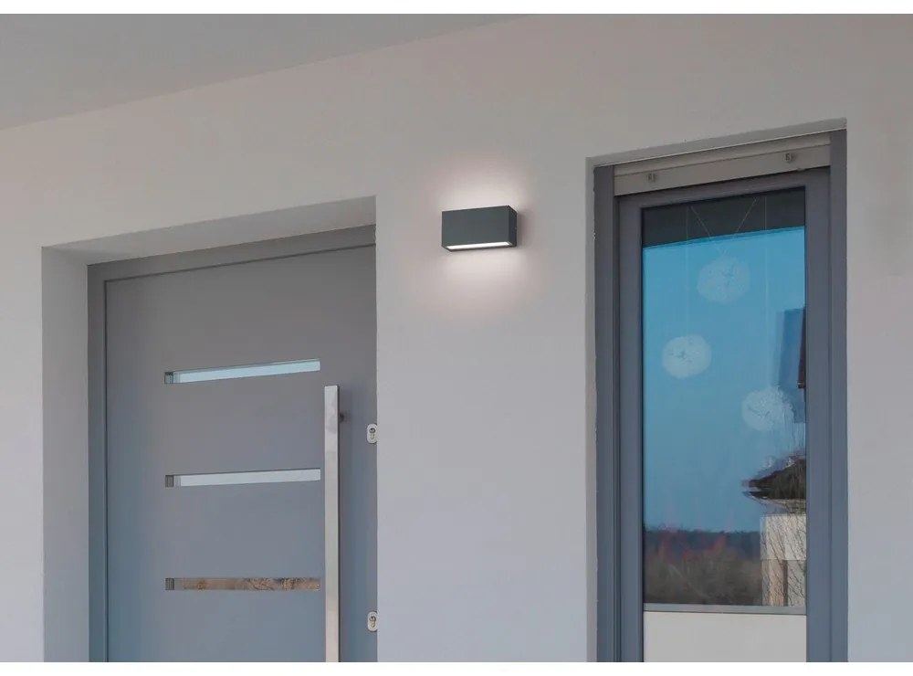 LED външна стенна лампа (височина 5 см) Trent - Trio