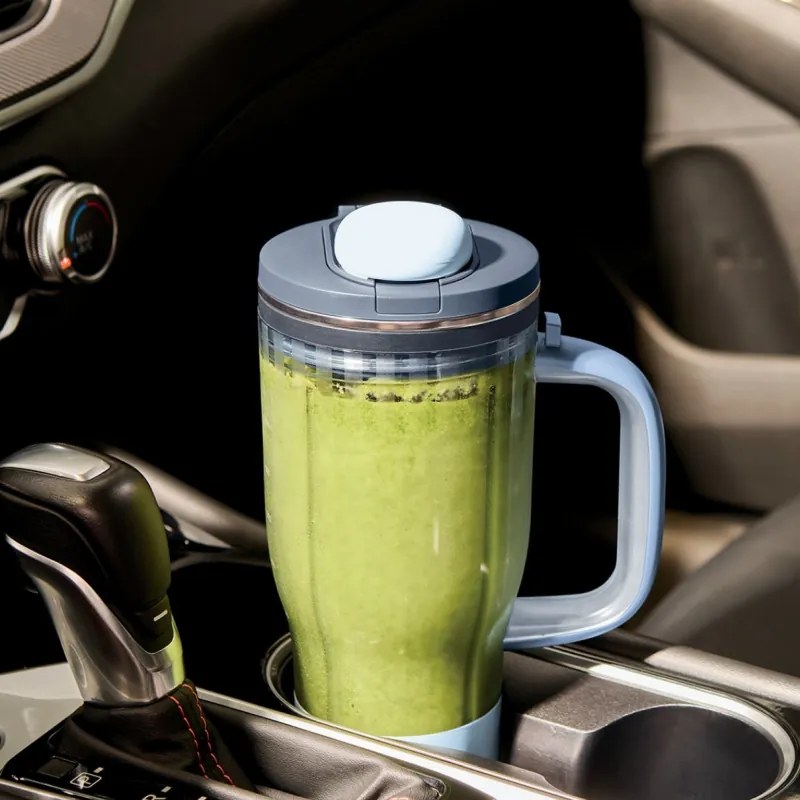 Преносим блендер Ninja BlendBoss DB351EUCY, 1100W, 710 мл, 3 програми, Auto-iQ, CrushBlade, Сив