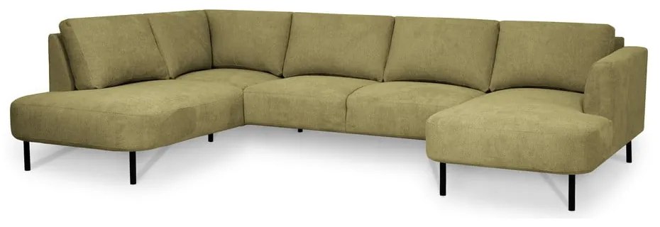 Ъглов диван в цвят горчица (ляв ъгъл/"U" форма) Hero – Scandic