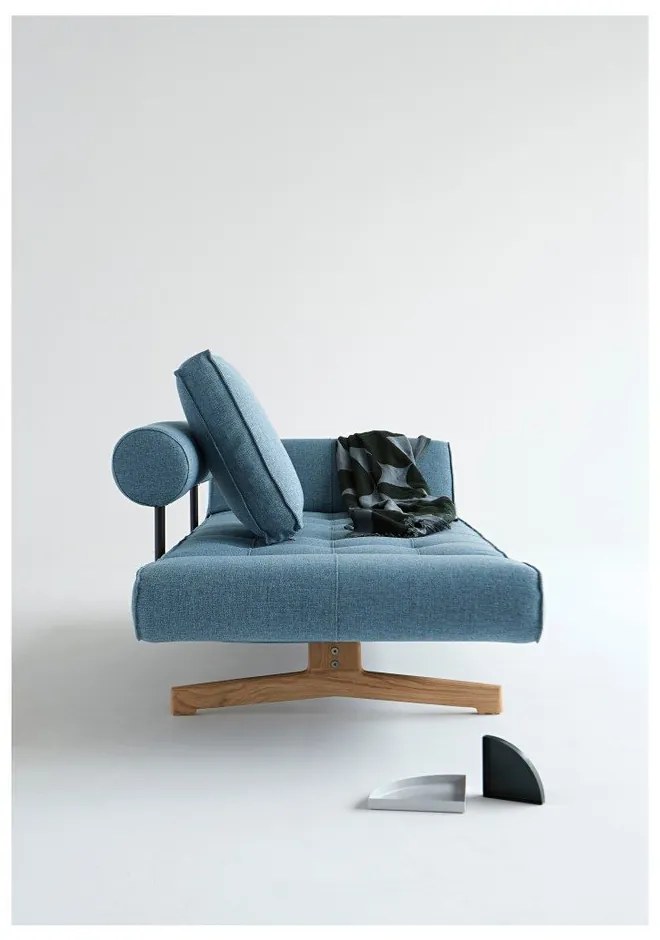 Светлосиня лежанка Innovation Ghia Chrome Mixed Dance Light Blue