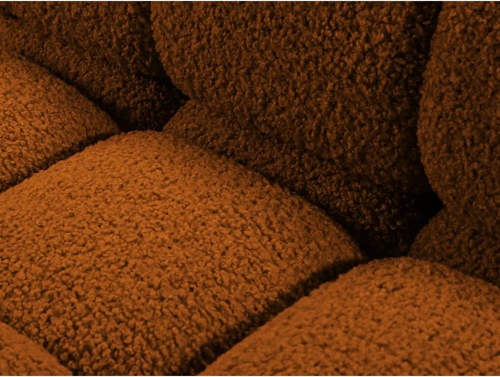 Оранжев модул за диван от букле (десен ъгъл) Bellis – Micadoni Home