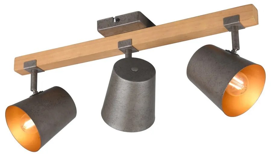 Прожектор в тъмносив и естествен цвят 14x54 cm Bell – Trio