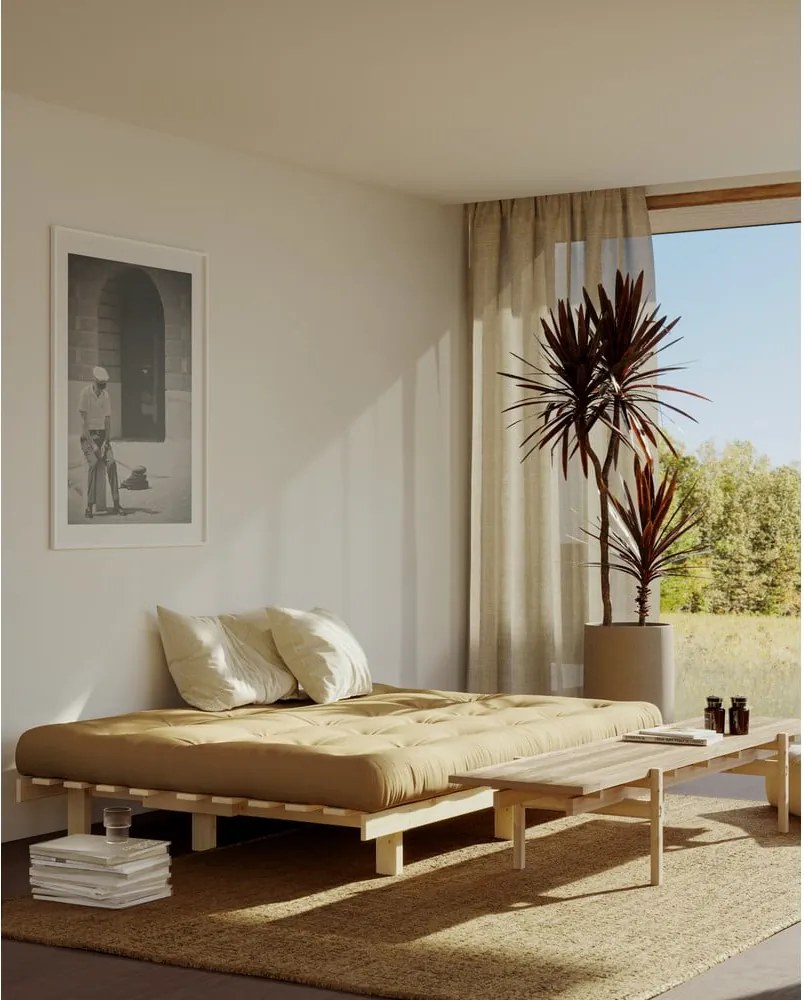 Розов велурен диван 200 cm Lean - Karup Design