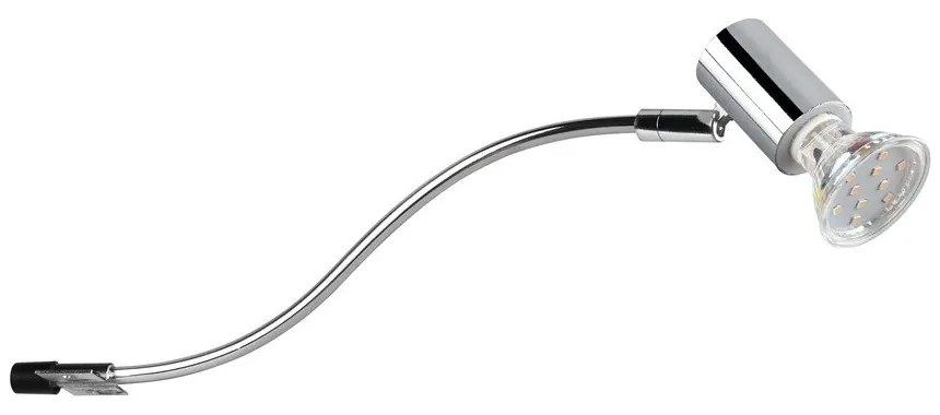 Стенна лампа в лъскаво-сребрист цвят (дължина 34 см) Giada - Trio