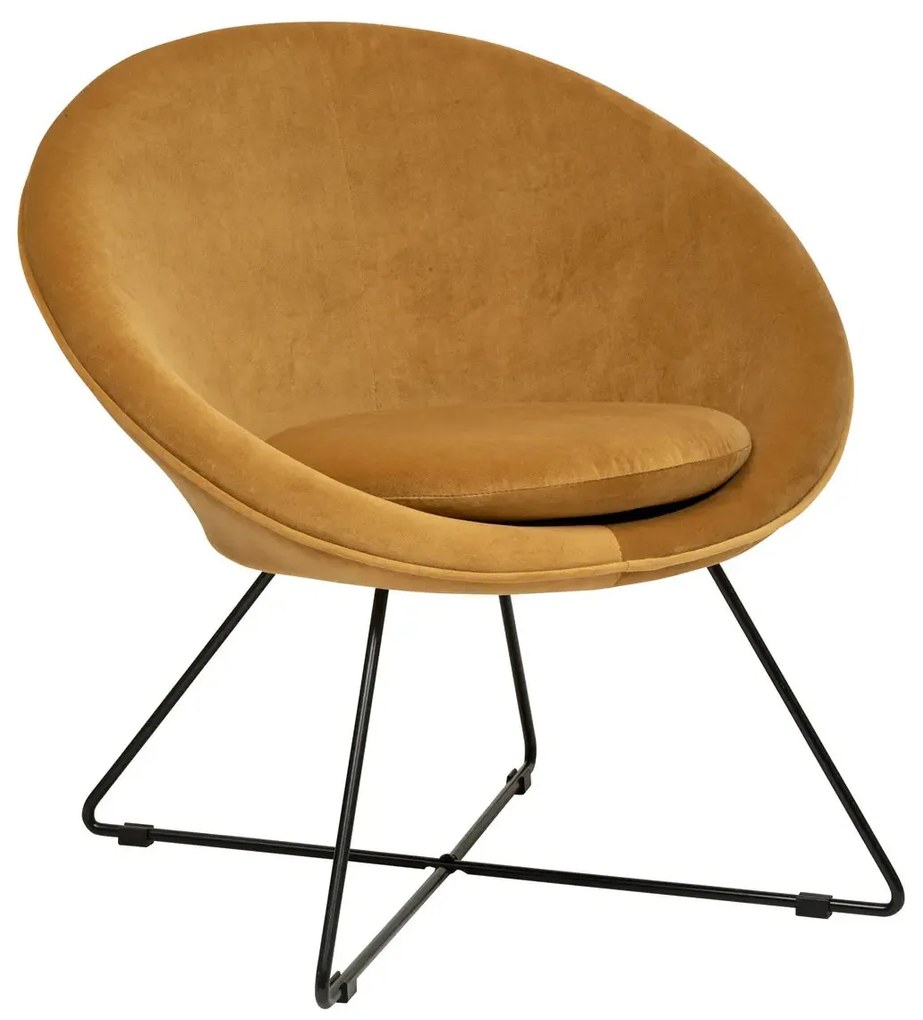 Кресло atmosphera Evan, 76x67x73 cm - Горчица