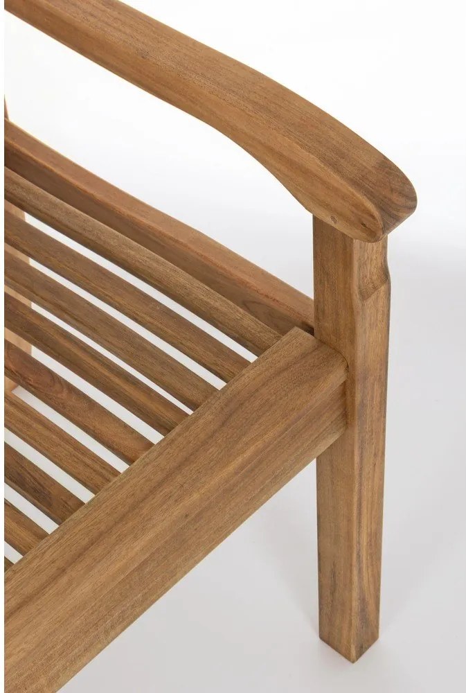 Градинска пейка от масивно дърво в естествен цвят Noemi – Bizzotto