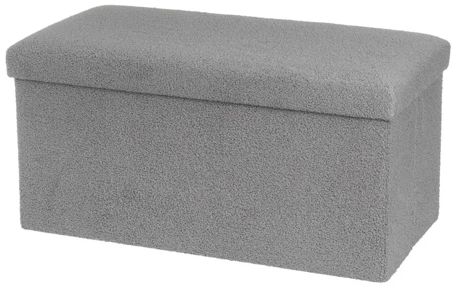 Сива табуретка от прежда с примки от букле Folding – Casa Selección