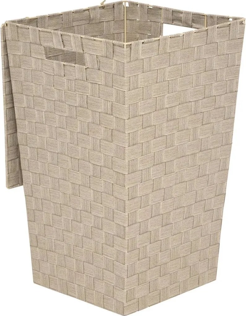 Кош за пране 5five Lise, Бежов, 33x33x53 cm - Сив