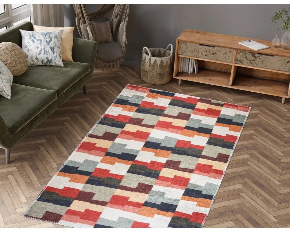 Килим подходящ за пране 80x150 cm Blocks of Fun – Vitaus