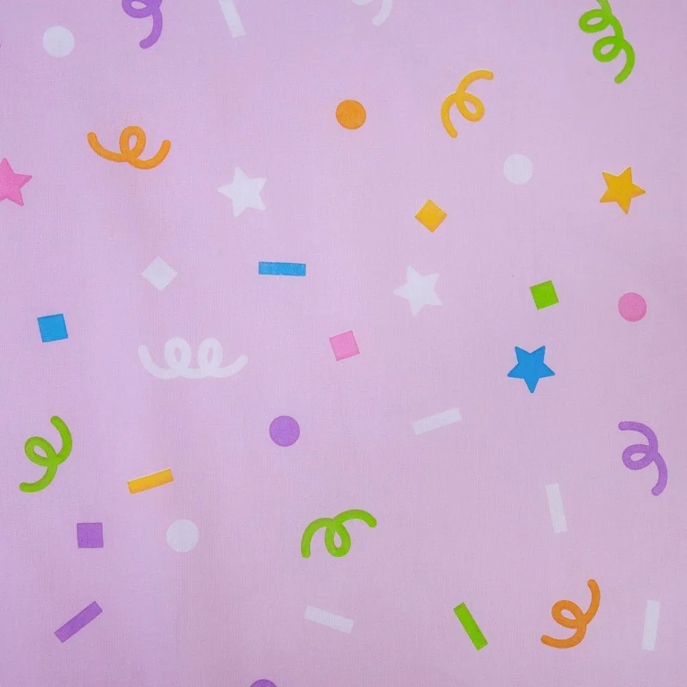 Розово единично памучно детско спално бельо 140x200 cm Gabby's Dollhouse "Rainbow" – Jerry Fabrics