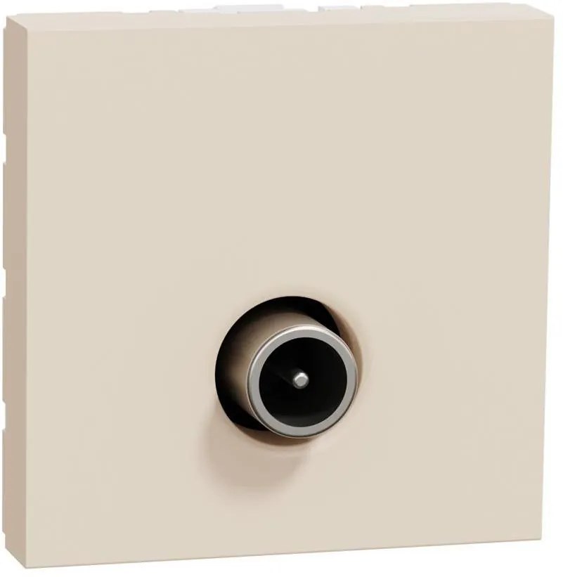 SE Розетка TV тип коаксиал 1.5dB 2 мод. цвят Крем Unica  - NU346244