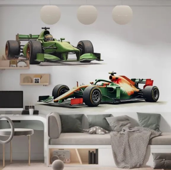 Декорация на стая за фен на F1 - стикер за стена на Формулата Šírka: 100 cm | Dĺžka: 200 cm