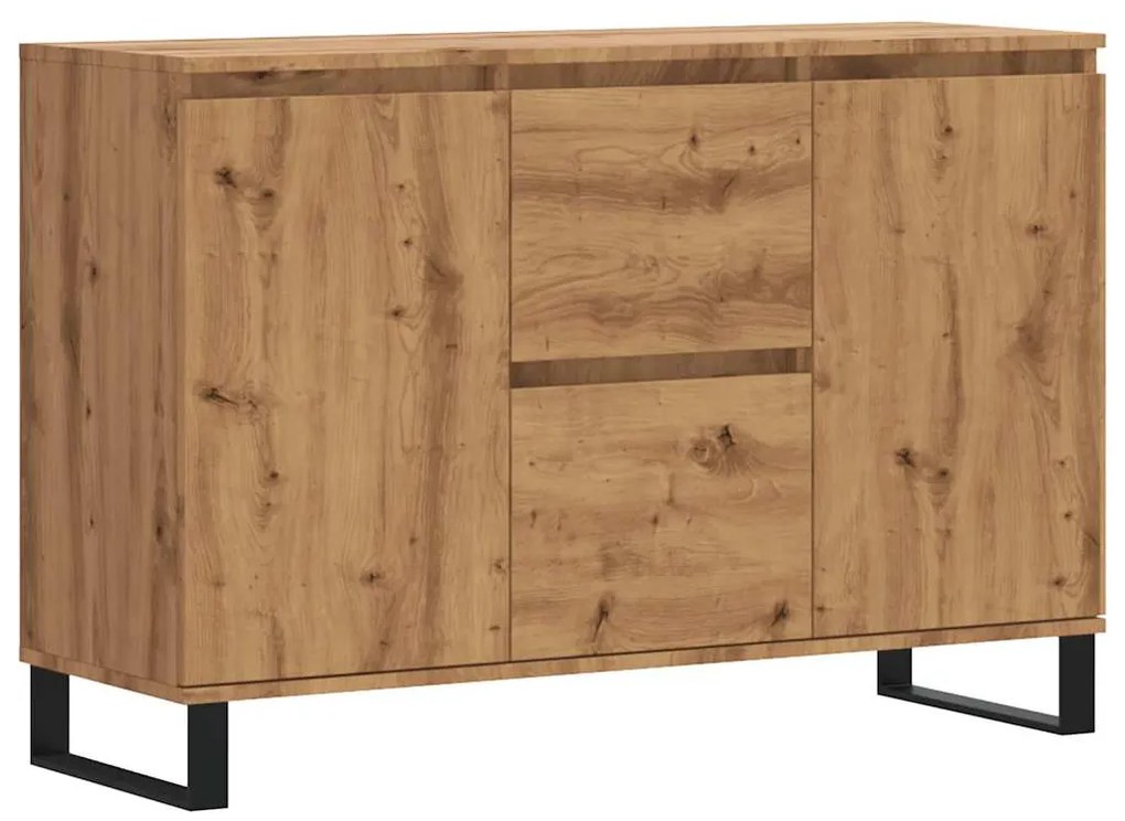 857269 vidaXL Сайдборд, дъб артизан, 101,5x35x70 см, инженерно дърво