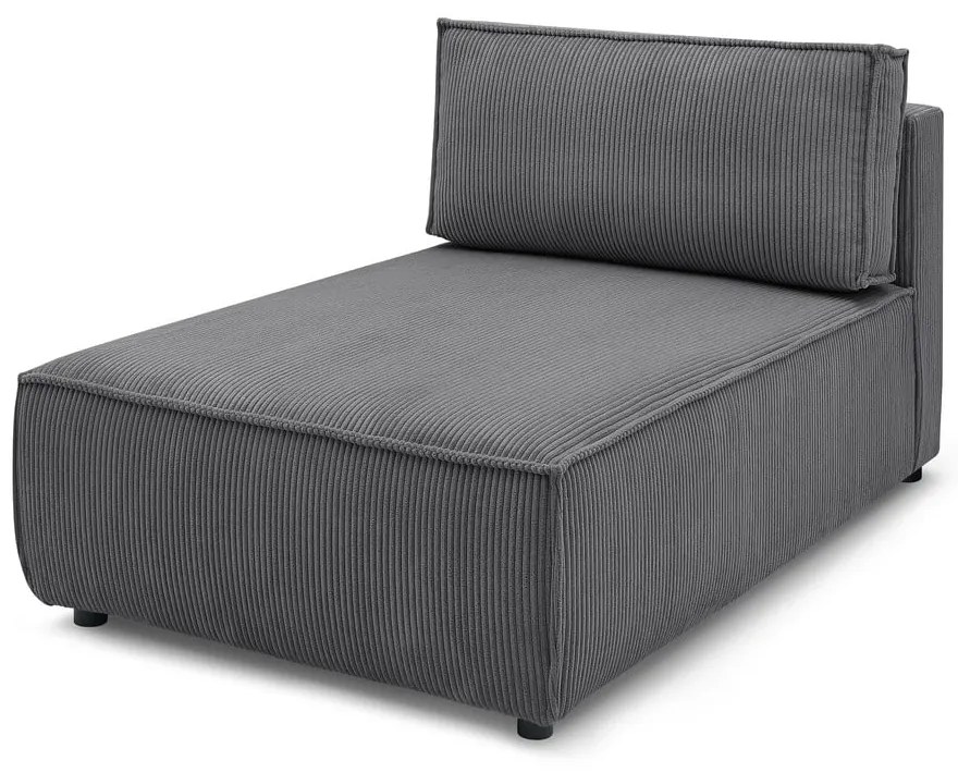 Тъмносив променлив модулен диван от велур Nihad modular - Bobochic Paris