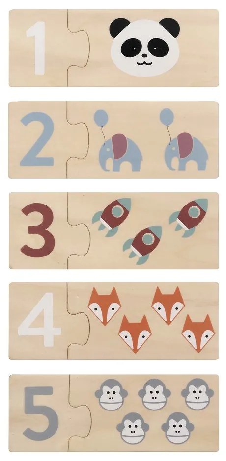 Дървен пъзел (брой части 20) Numbers – Kindsgut