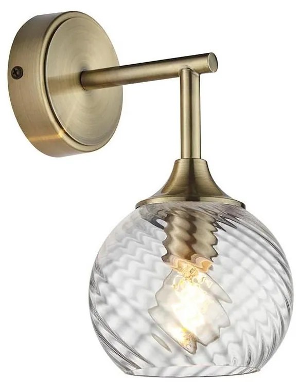 Endon 103173 - Аплик ALLEGRA 1xE14/7W/230V месинг/прозрачен