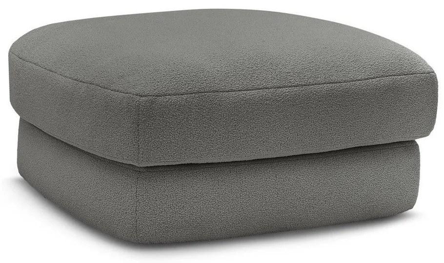 Тъмносива табуретка от прежда с примки от букле Leonore – Bobochic Paris